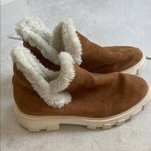 FR FP free people vegan Sherpa lined boots